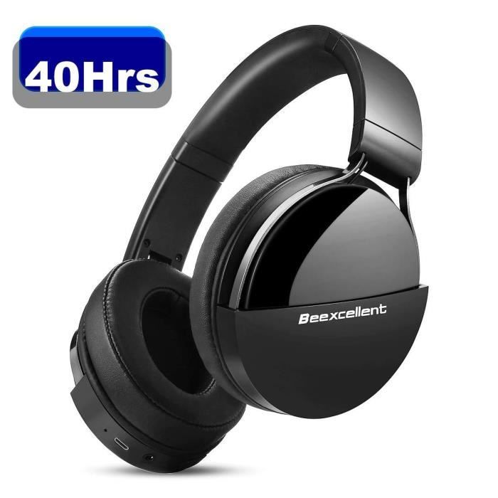 Casque Bluetooth Sans Fil, Beexcellent Q7 Casque Audio Stéréo Hi-FI 40 Heurs De Lecture Bluetooth 5.0