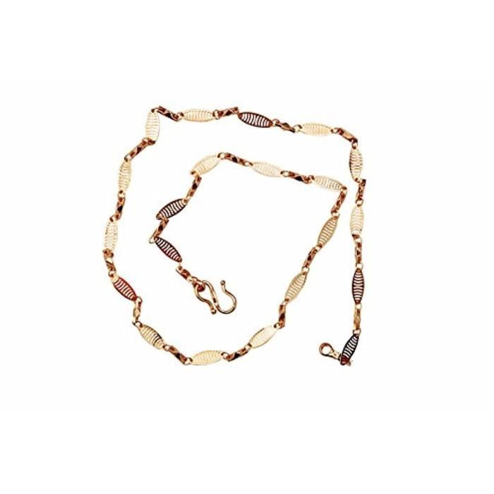 Chaine De Cou Vendue Seule XJDCC Chaîne de 18 pouces plaquée or pour homme