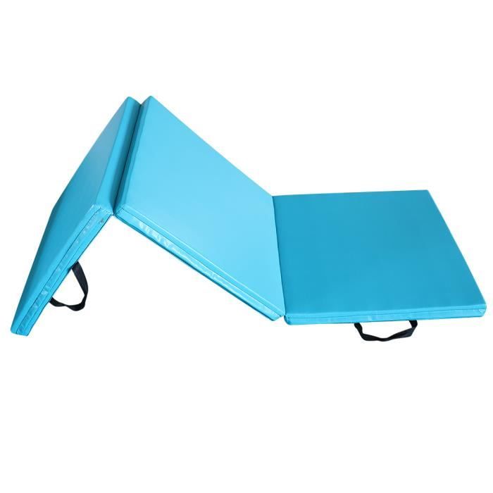 180*60*5CM-Tapis de Gymnastique Bleu Clair Maison/Gym-Pliable-Bon marché
