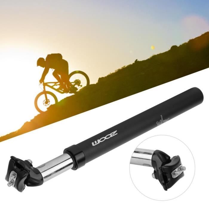 SPS-405 Selle vélo amortisseur de chocs tube alliage d'aluminium montagne vélo antichoc tige (Noir )-XIS