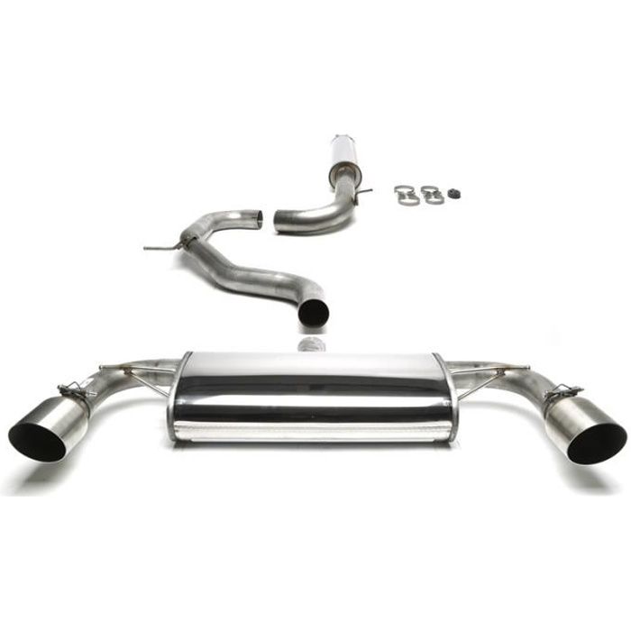 Echappement Duplex Catback Inox VW Golf 7 GTI 100mm brut 02VW022-10DS