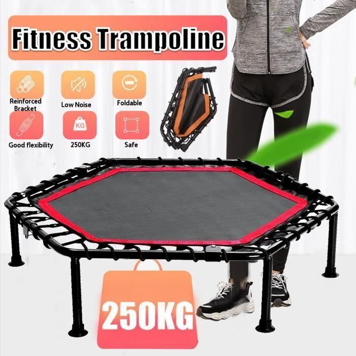 40pouces Mini Trampoline silencieux sans barre de poignée réglable Fitness Trampoline intérieur rebond à l'élastique