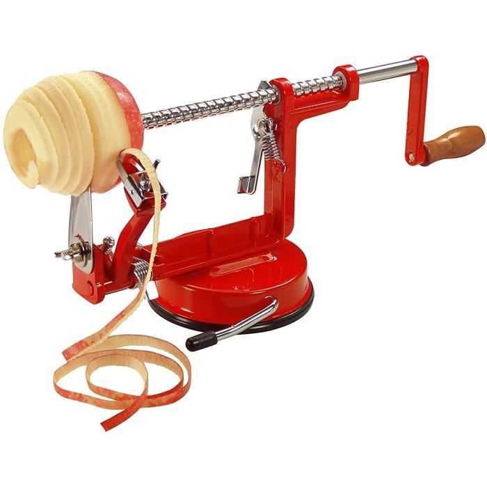 La Bonne Graine N4232R Pèle-Pommes Fixation Ventouse Red Star