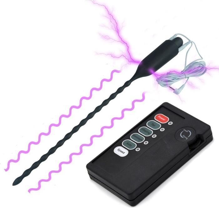 Jeu de chocs électriques jouets sexuels pour hommes électro stimuler la chasteté conducteur Silicone bouchon de - Type With Host