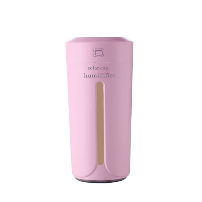 Couleur lumière tasse humidificateur usb voiture mini humidificateur coloré led veilleuse muet purificateur