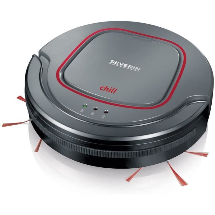 ASPIRATEUR BALAI Severin RB 7025 Aspirateur Robot Accu LiIons 128V chill GrisRougeNoir554