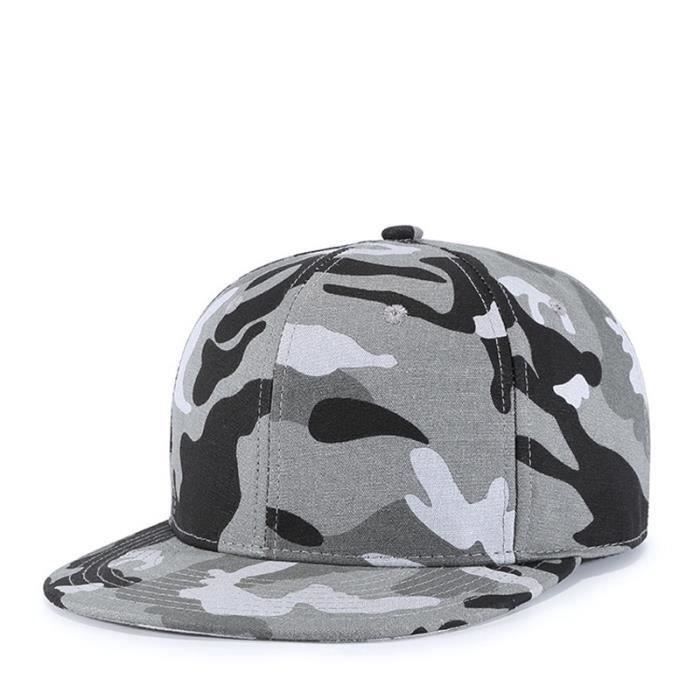 Camo Coton Snapback Cap Street Danse Danse Hip Hop Casquettes Militaire Militaire Camouflage Casquettes De Baseball Gris
