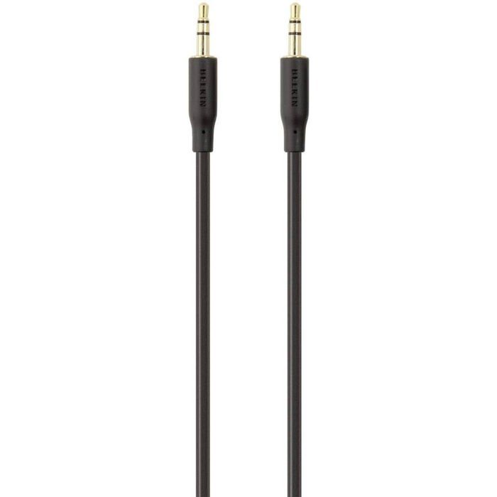 BELKIN Câble audio 3,5 M/M - Portable - Doré noir - 2 m