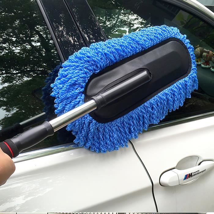 Balai Brosse de Lavage de Voiture, 62-76cm, Télescopique, Pour le lavage/époussetage de voiture
