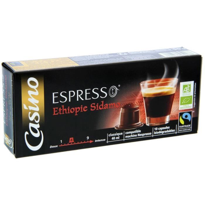 Caps.espres.ethio.x10 52g co bio