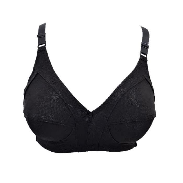 Soutien gorge 120F noir sans armatures lingerie femme
