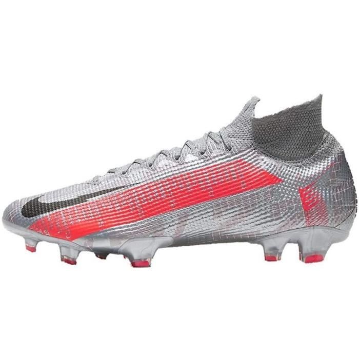 Nike Superfly 7 Elite Fg, Chaussures de Football Unisexe-Adulte, Mtlc Bomber Gry / Black-Particle Grey, 44 Eu