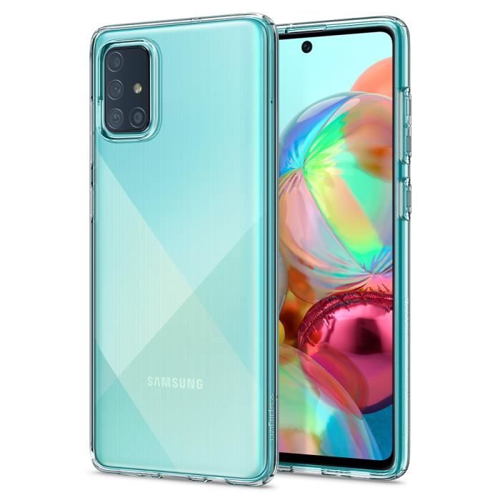 Spigen Coque Samsung A71, Coque Galaxy A71 [Liquid Crystal] Silicone, Protective, Anti-Rayure, Anti-Jaunissement (ACS00566)
