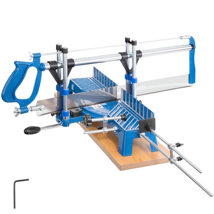 TECTAKE Scie à Onglets Manuelle Lame 550 mm en Aluminium