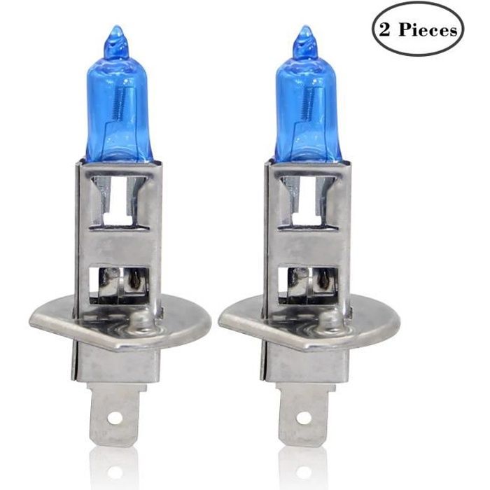 H1/P14.5s 5000K 12V 100W ampoule halogène phare Lampe haute/basse Moto Voiture WINPOWER Feu Blanc chaud pour PEUGEOT 207 43239