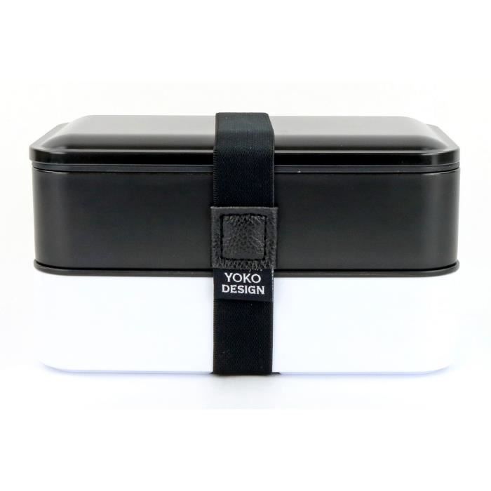 Lunch box 2 étages noire - YOKO DESIGN
