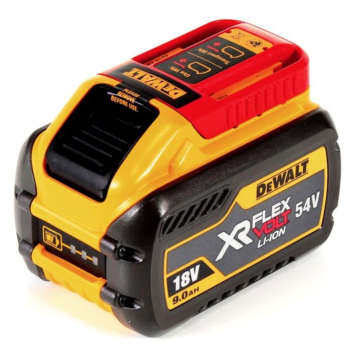DeWalt DCB 547 Batterie FLEXVOLT 54 V / 18 V 9 0 Ah 9000 mAh Li Ion avec indicateur de charge