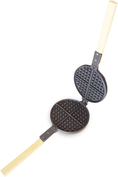 Grille-pain 4 Tranches Camping – Flamme Ouverte – Métal étain – Rustique A3