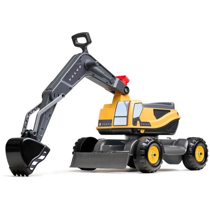 Pelleteuse Volvo - FALK - Cabine rotative à 360° - Excavatrice articulée et assise ouvrante - 100% Fabriqué en France - Dès 3 ans