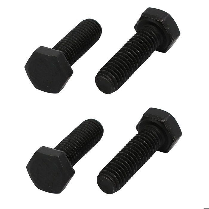 Vis Tête Hexagonale Creuse (socket Cap) M4 X 100mm - Filetage Entier - 5 Pièces Noir - Uxcell