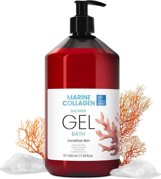 Gel Douche Collagène & Vitamine C - 1000ml - Doré, Hydratant, Cruelty-free - Neuf