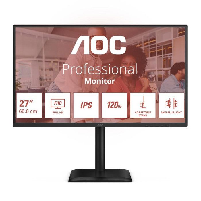 Écran PC - AOC - 27E4U - 27 pouces - Full HD 1920 x 1080 - LED Noir
