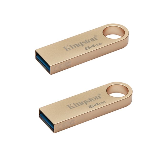 Lot de 2 Clé USB Kingston DataTraveler SE9 Gen 3 220MB/ Métal Clé USB 3.2 Gen 1 Dorée - vue 5