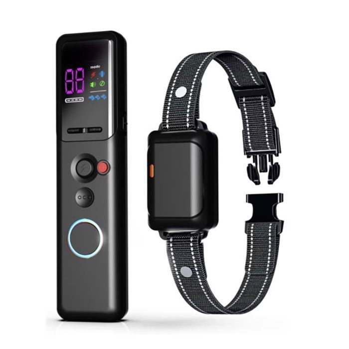 Meilleurs prix pour Collier Anti Aboiement Chien avec Télécommande - Bip/Vibration/Choc sûr Rechargeable Collier Electrique IP67 COLLIER ANTI-ABOIEMENT