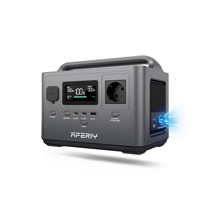 Station dénergie portable - AFERIY - 256Wh - 400W - LiFePO4 - 5 sorties/UPS