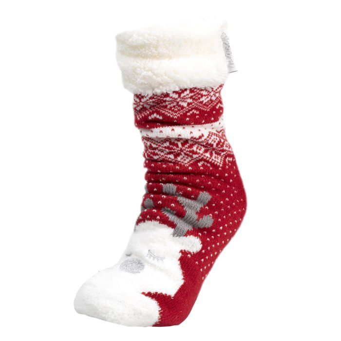 Chaussettes D’intérieur épaisses Antidérapantes – Modèle Noël, Unisexe, Taille Unique 30 Cm, Ultra Douces Pour L'hiver - 2