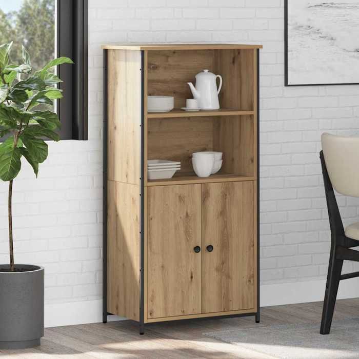 Armoire haute - vidaXL - Chêne artisanal - 62x36x121 5 cm - Design contemporain
