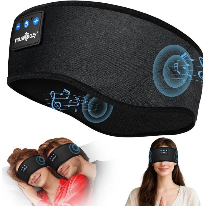 Casque de sommeil MUSICOZY Bluetooth 5.4 - Bandeau ultra-léger Hi-Fi 14h
