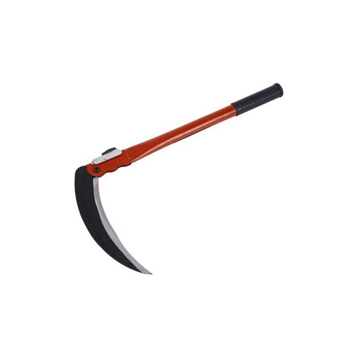 Faucille multifonctionnelle 45 cm en acier au manganèse – Poignée ergonomique en PVC – Coupe nette pour jardinage et camping