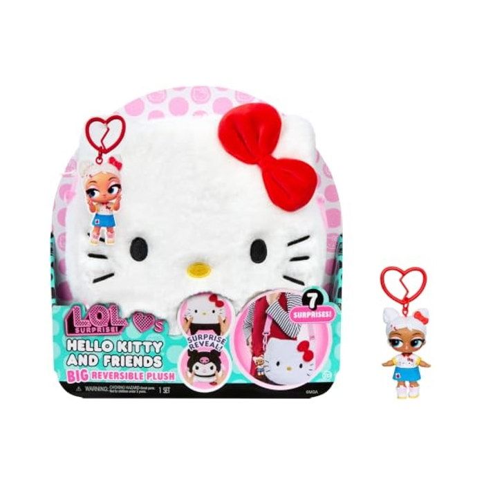 L.O.L. Surprise - Hello Kitty & Friends – Peluche réversible 20 cm