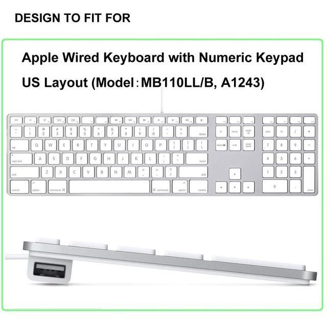 MMDW Coque Silicone Protection Clavier Magic Keyboard IMac Avec Pavé Numérique A1843