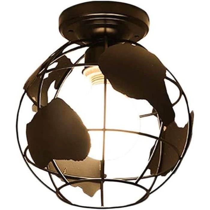 Lustre Chambre Enfant Forme Ballon De Football - Diamètre 25cm, Suspension Réglable 90cm, Culot E27