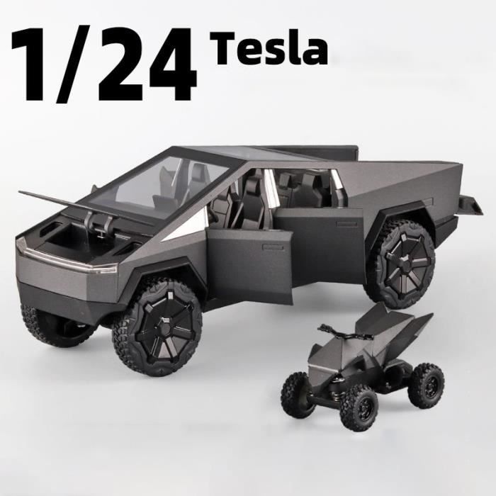 1: 24 Tesla Cybertruck Pickup Alliage Voiture Modèle De Jouet Moulé Sous  Pression Véhicule Son Et Lumière Pull Back Simitation Voitures Modèle  Jouets