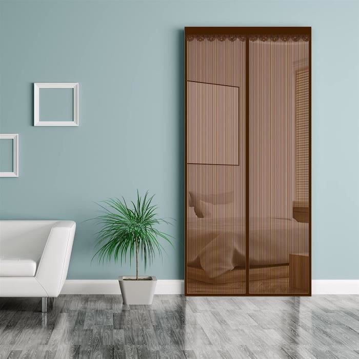 Moustiquaire Porte MagnéTique Rideau 125 X 250 Cm Moustiquaire