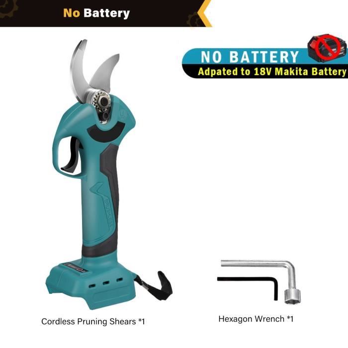 Sans batterie - Sécateur électrique sans fil, ciseaux sans balais