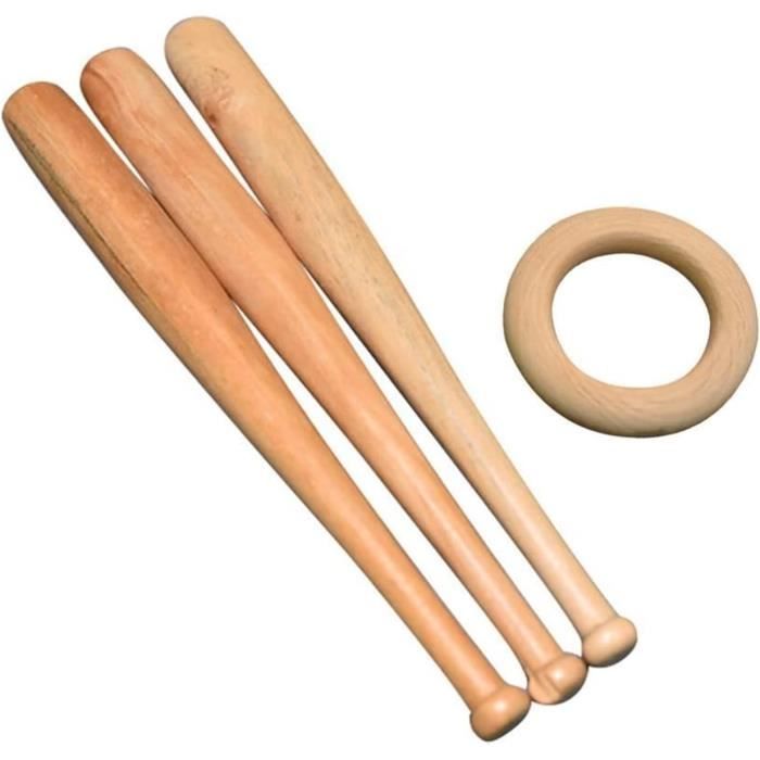 Support D'exposition En Bois Pour Batte De Baseball – Vitrine Murale Ou Bureau – 12 X 9 X 4,5 Cm – 2 Pièces – Cadeau Collectionneur
