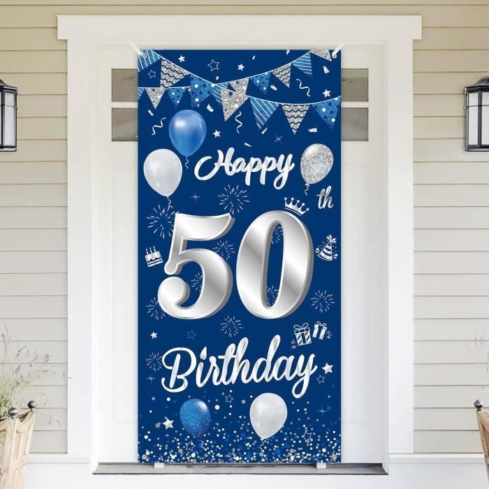 Decoration Anniversaire 50 Ans, Toile De Fond Anniversaire 50 Ans Noir