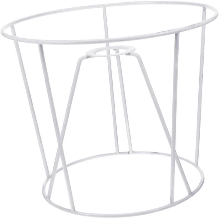 Support Abat-jour Métal Doré PRETYZOOM - Anneau Cadre Lampe E27 13 Cm Pour Bricolage Et Décoration