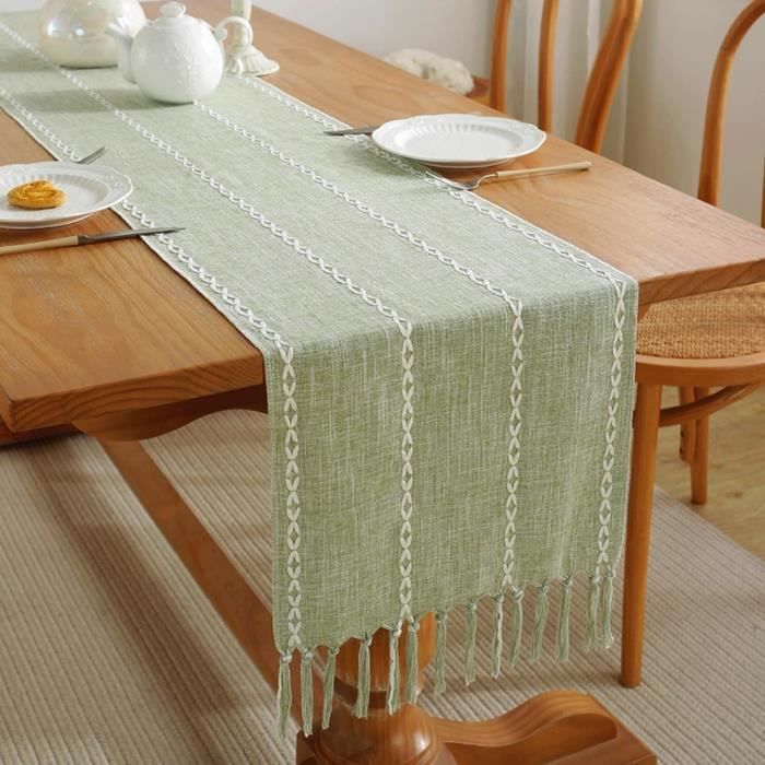 Chemin De Table De Noël Rouge - Déco Festive Et Moderne Pour Votre Table (180 Cm)