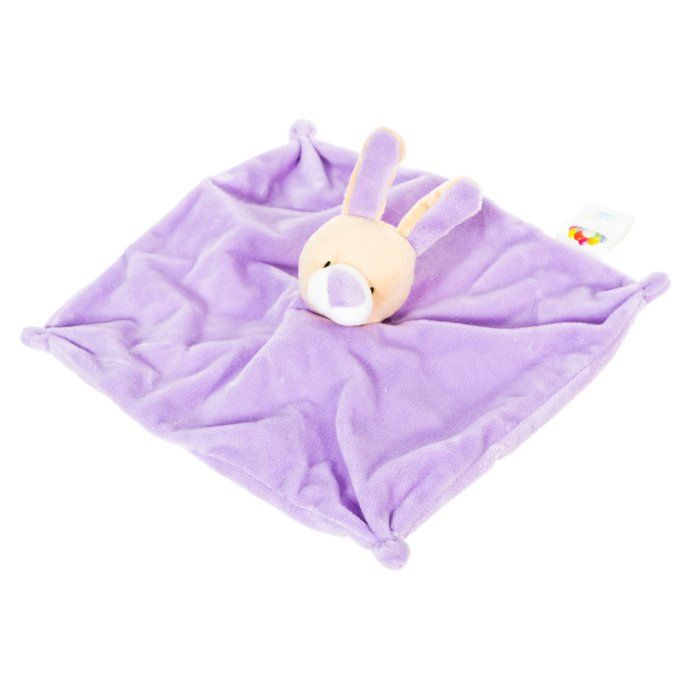 DouDou Peluche Lapin 129B pour Bébé-violette