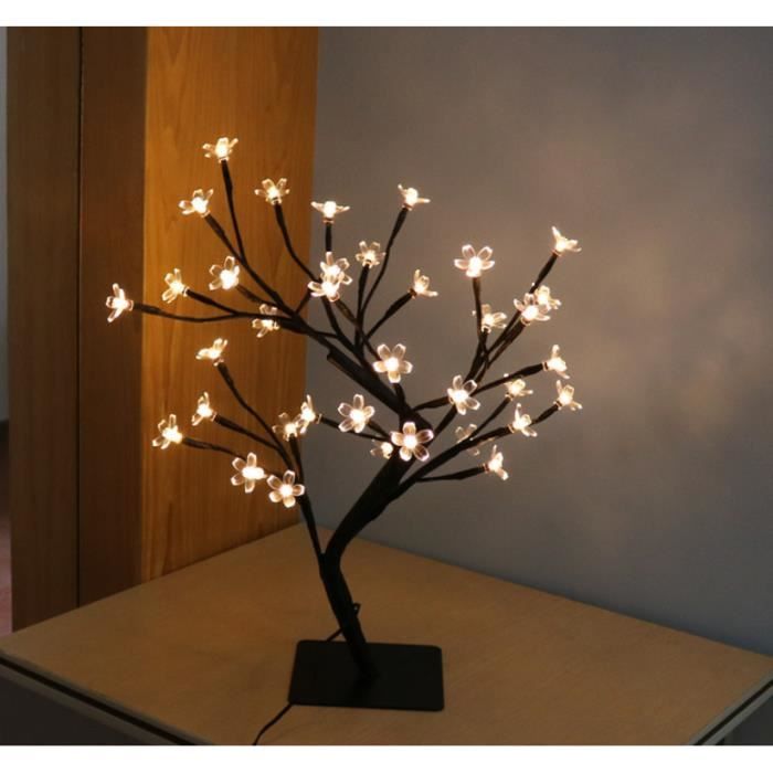 Ledgle Lampe De Table Bureau Bonsai Art Deco Lampe Arbre Sakura 36