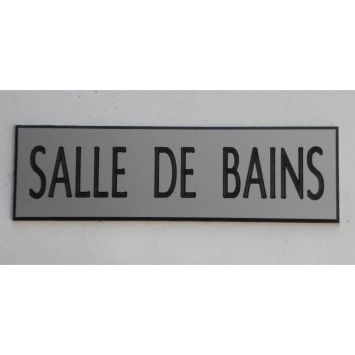 Plaque Gravee Adhesive Pancarte Salle De Bains Format 50 X 150