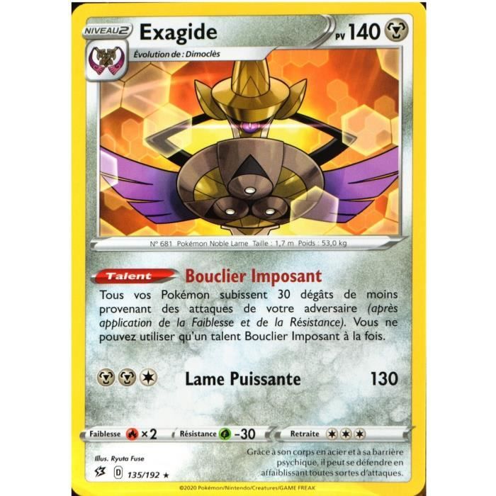 Carte Pokemon 135 192 Exagide Eb02 Epee Et Bouclier Clash Des Rebelles Neuf Fr Cdiscount Jeux Jouets