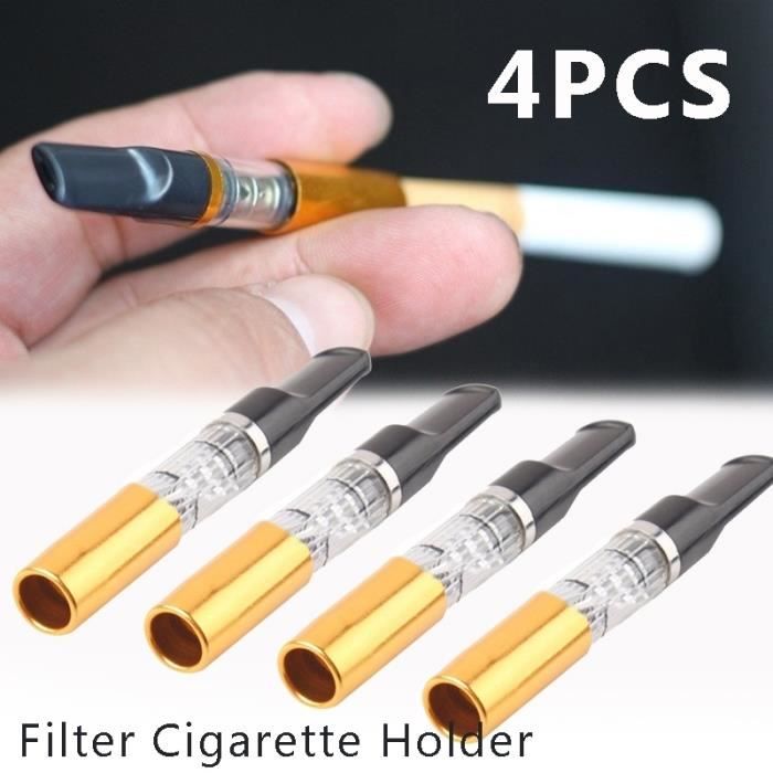 Filtre à cigarettes 4 PCS Portable Réutilisable Nettoyage Réduire le  Goudron Fumée Filtre À Tabac Porte-Cigarette - Cdiscount Au quotidien
