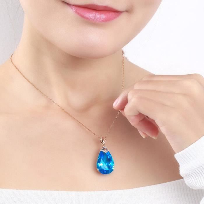 SUPERBE CHAÎNE EN OR JAUNE 18 CARATS PENDENTIF CALCEDOINE ROSE ET OR 24 CARATS