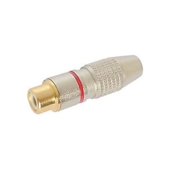 Fiche RCA Femelle - Rouge - Électronique | Électronique